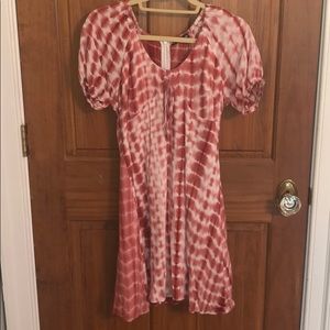 Tie-dye mini dress